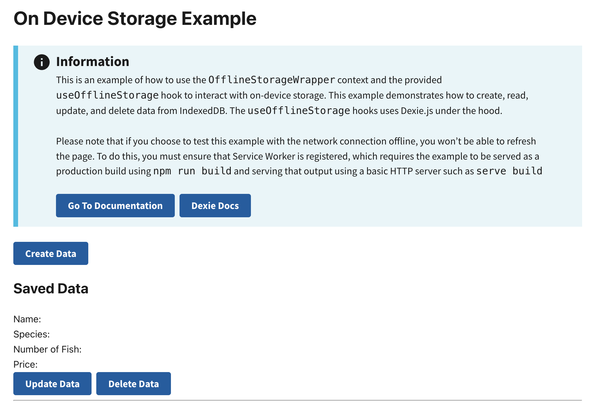 On-Device Storage